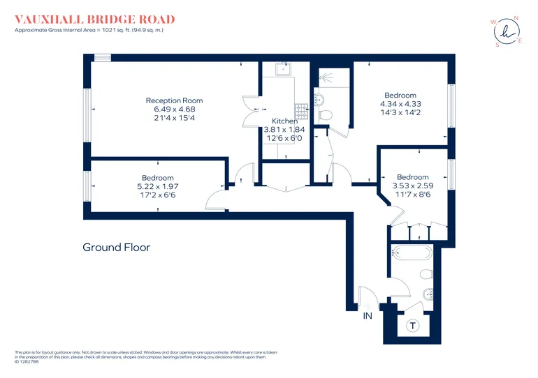 Floorplan 1 for Vauxhall Bridge Road London SW1V