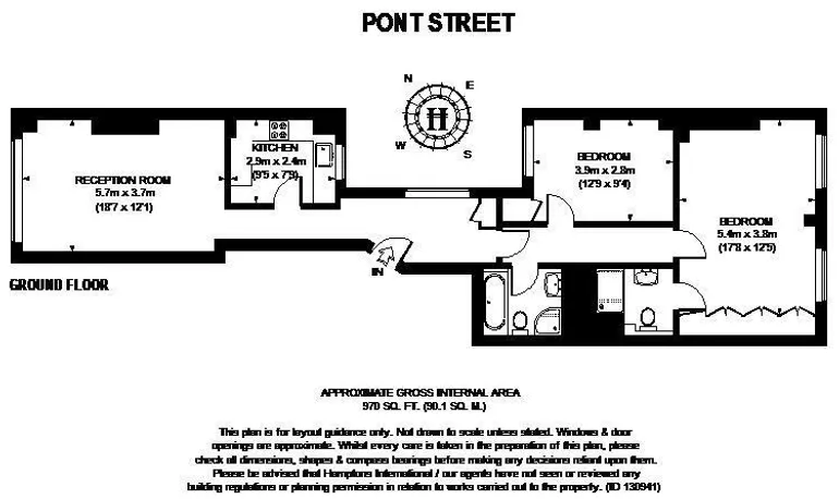 Floorplan 1 for Pont Street Knightsbridge SW1X