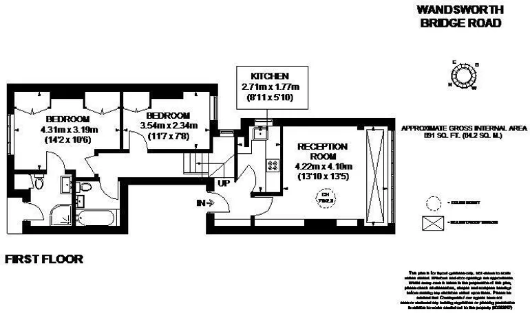 Floorplan 1 for Wandsworth Bridge Road London SW6