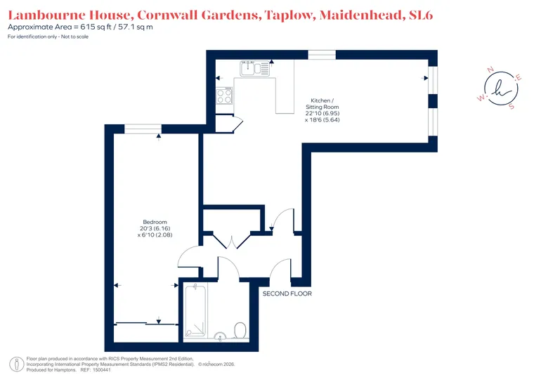 Floorplan 1 for Cornwall Gardens, Taplow, Maidenhead, SL6