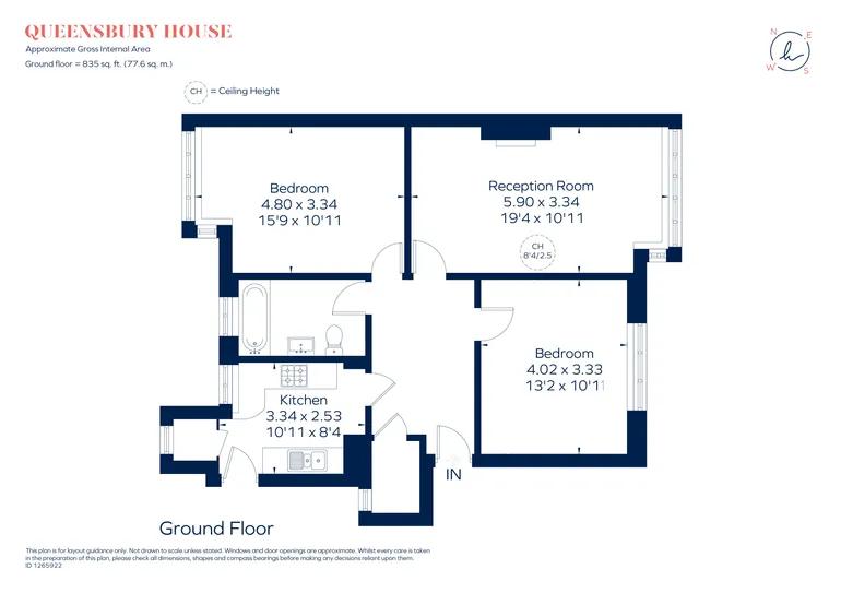 Floorplan 1 for Friars Lane, Richmond, TW9