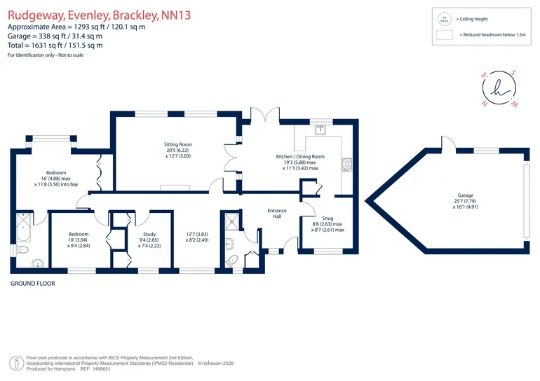 Floorplan 1 for Rudgeway, Evenley, NN13