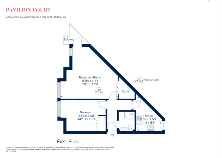 Floorplan 1 for Stafford Road, London, NW6