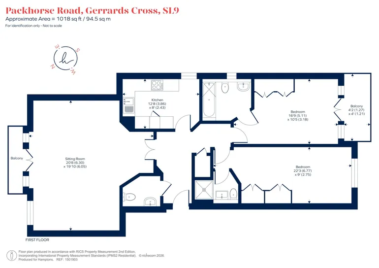 Floorplan 1 for Packhorse Road, Gerrards Cross, SL9