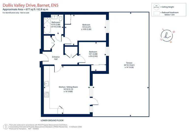 Floorplan 1 for 15 Dollis Valley Drive, Barnet, EN5