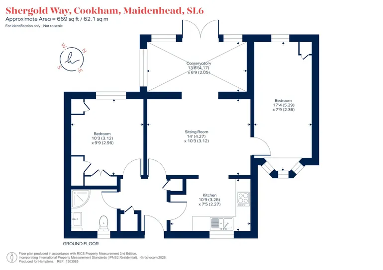 Floorplan 1 for Shergold Way, Cookham, Maidenhead, SL6