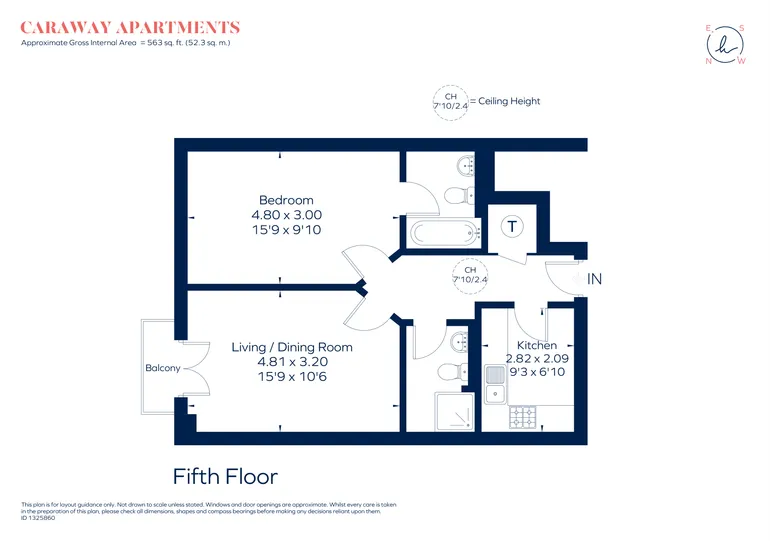 Floorplan 1 for Cayenne Court, London, SE1