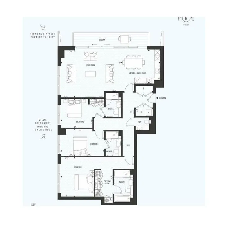 Floorplan 1 for Gauging Square, Wapping, E1W