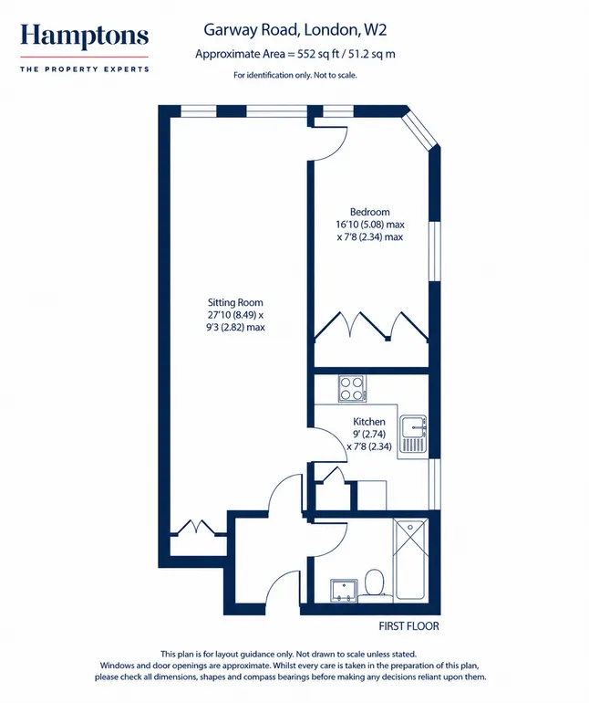 Floorplan 1 for Garway Road London W2