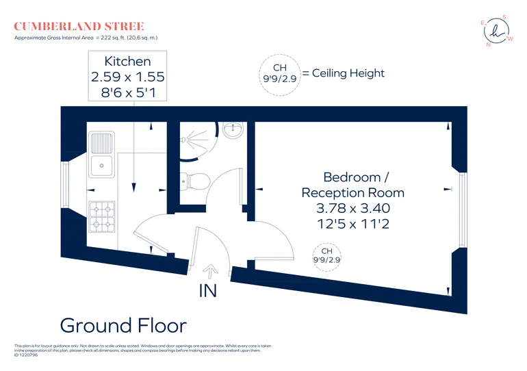 Floorplan 1 for Cumberland Street London SW1V