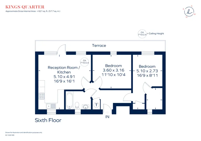 Floorplan 1 for Copenhagen Street London N1