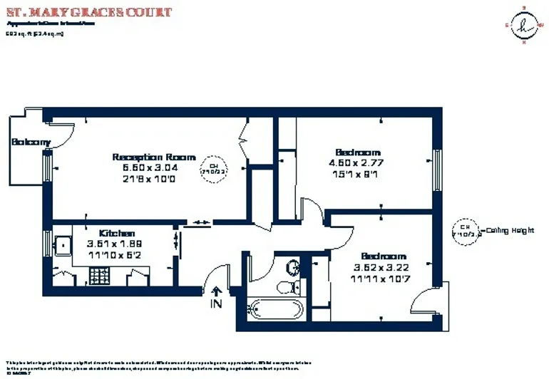 Floorplan 1 for Cartwright Street London E1