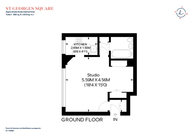 Floorplan 1 for St. Georges Square London SW1V