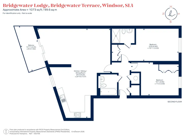 Floorplan 1 for Bridgewater Terrace, Windsor, SL4