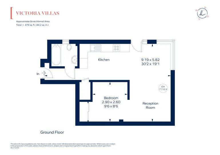 Floorplan 1 for Victoria Villas Richmond TW9