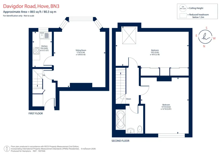 Floorplan 1 for Davigdor Road Hove BN3