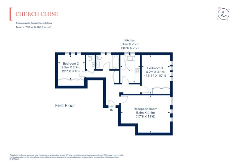 Floorplan 1 for Church Close Kensington Church Street W8