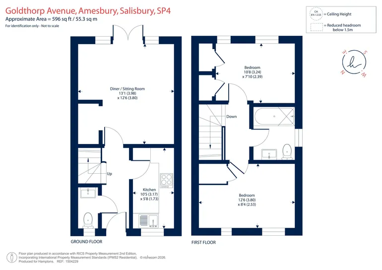 Floorplan 1 for Goldthorp Avenue Amesbury SP4