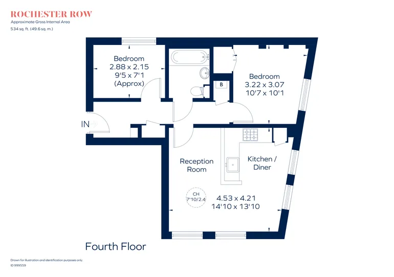 Floorplan 1 for Rochester Row Westminster SW1P