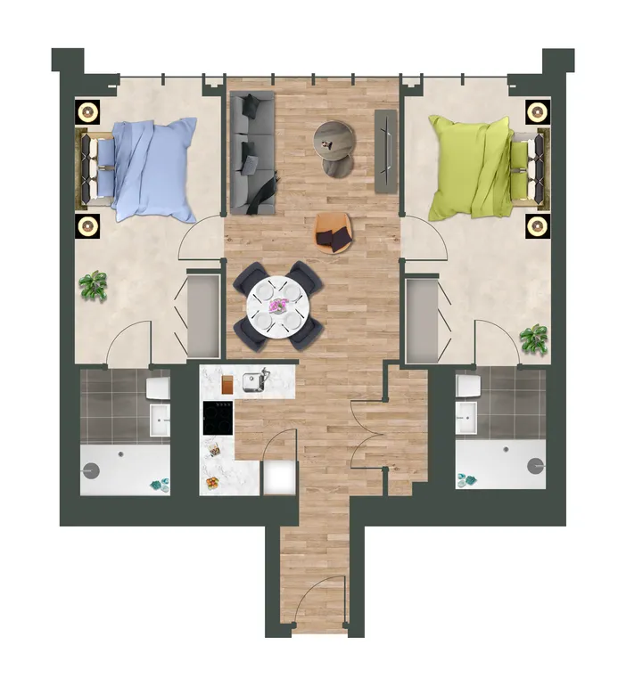 Floorplan 1 for The Lexington, 3b William Jessop Way Liverpool L3