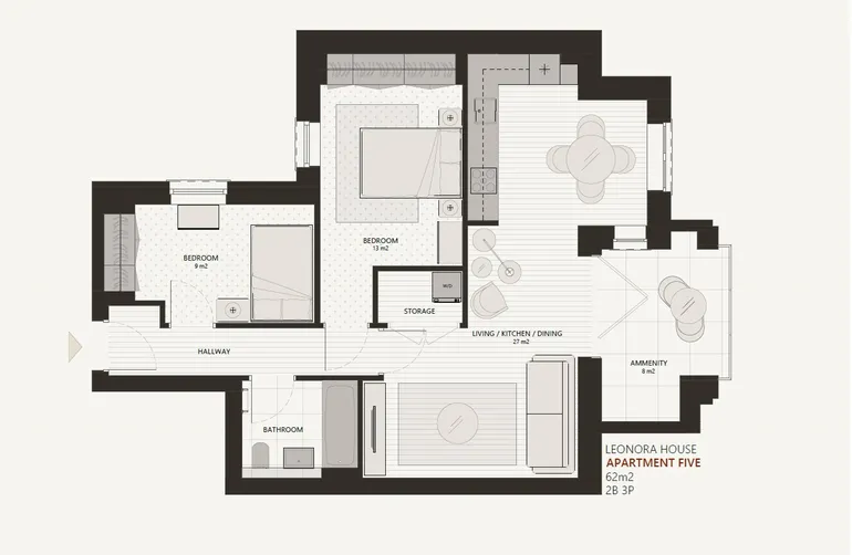 Floorplan 1 for Voss Court London SW16