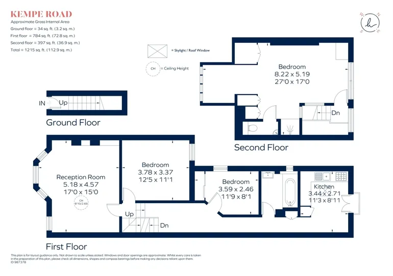 Floorplan 1 for Kempe Road, London, NW6