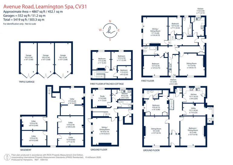Floorplan 1 for Avenue Road, Leamington Spa, CV31