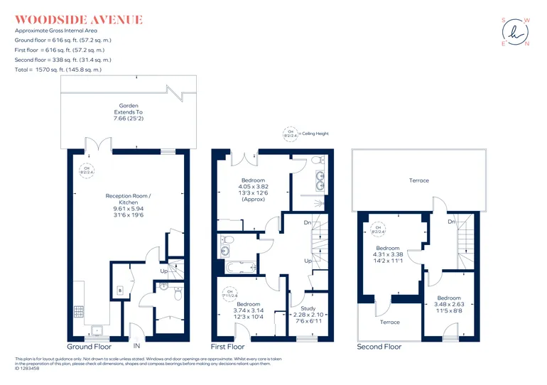 Floorplan 1 for Woodside Avenue, London, N10