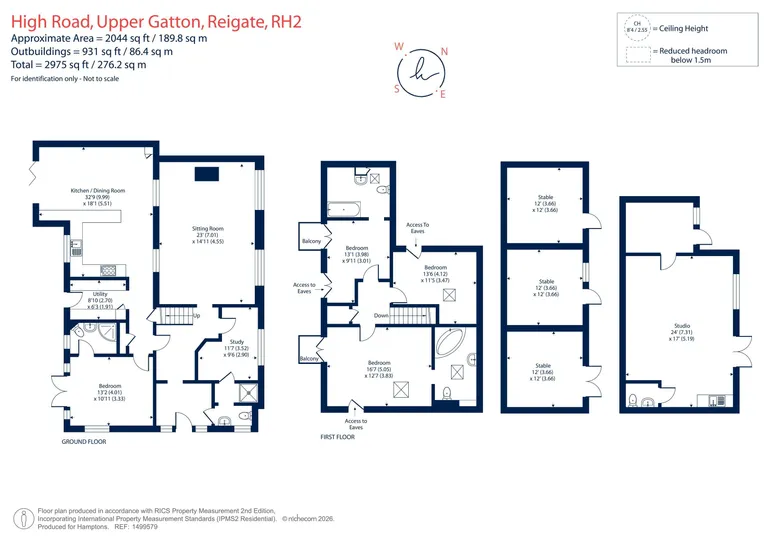 Floorplan 1 for Upper Gatton, Reigate, RH2