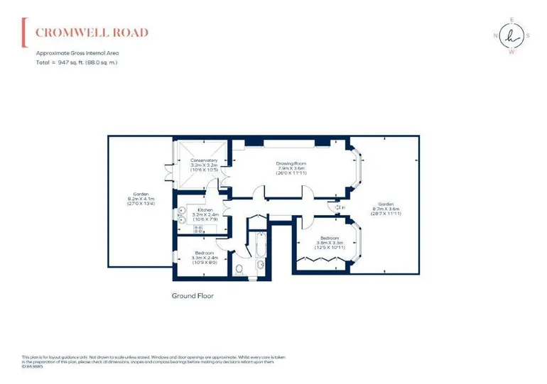 Floorplan 1 for Cromwell Road Wimbledon SW19