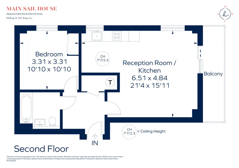 Floorplan 1 for Mast Quay London SE18