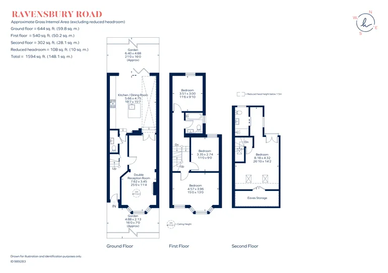 Floorplan 1 for Ravensbury Road London SW18