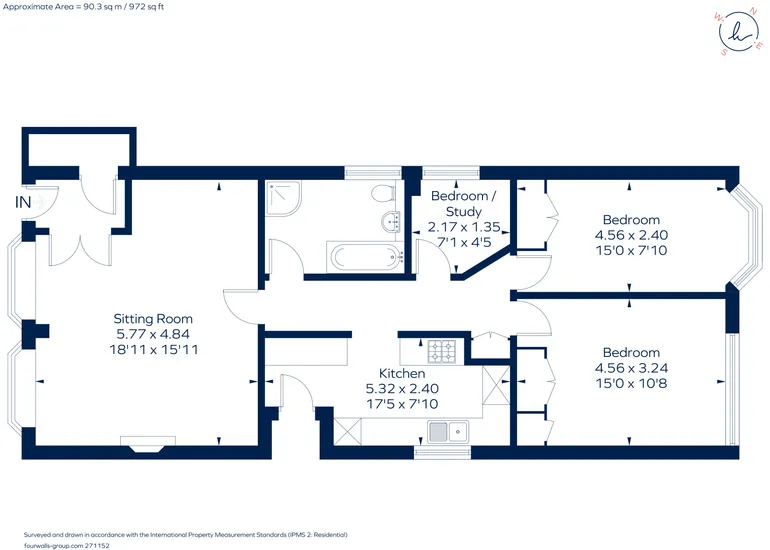 Floorplan 1 for York Road Windsor SL4