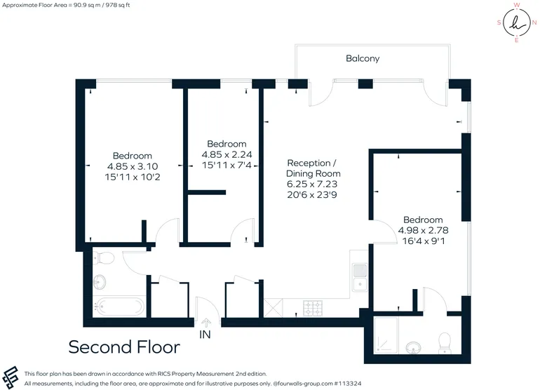 Floorplan 1 for Herschel Street Slough SL1