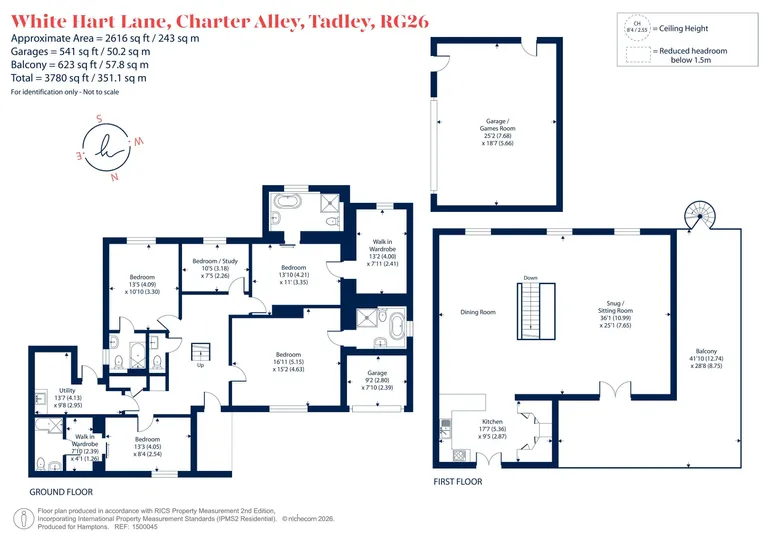 Floorplan 1 for White Hart Lane, Tadley, RG26