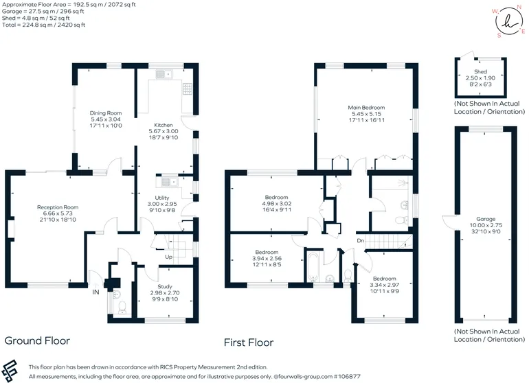 Floorplan 1 for Onslow Road, Sunningdale, SL5