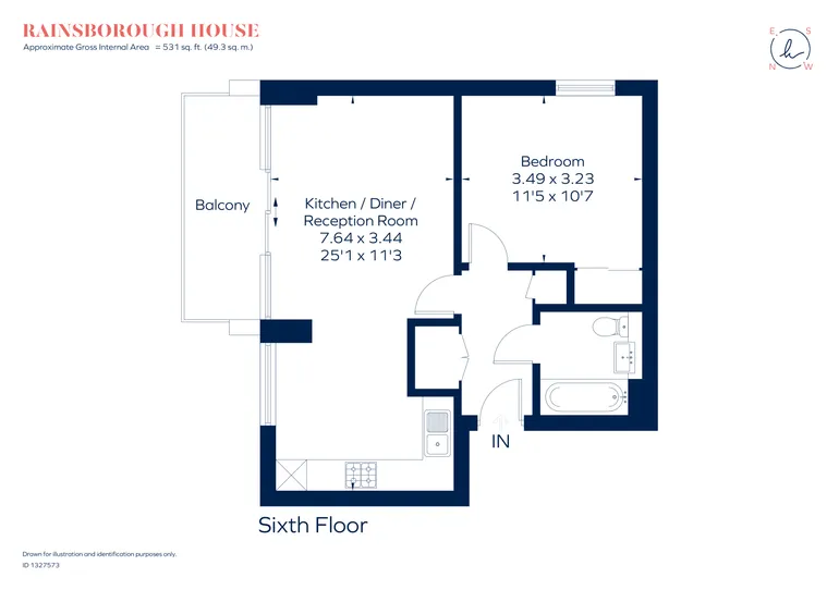 Floorplan 1 for Stamford Square, London, SW15