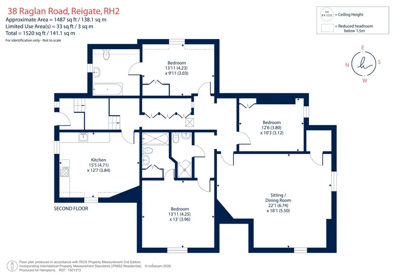 Floorplan 1 for Raglan Road Reigate RH2