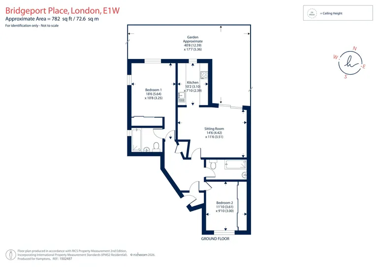 Floorplan 1 for Bridgeport Place, Wapping, E1W