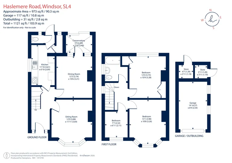Floorplan 1 for Haslemere Road Windsor SL4