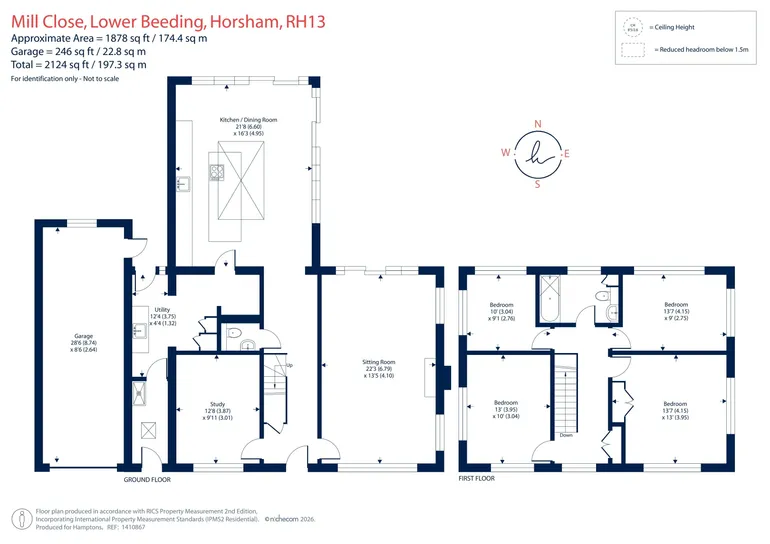 Floorplan 1 for Mill Close Horsham RH13