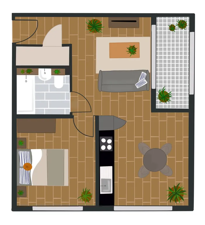 Floorplan 1 for Enclave, 149 Hurst St Birmingham B5