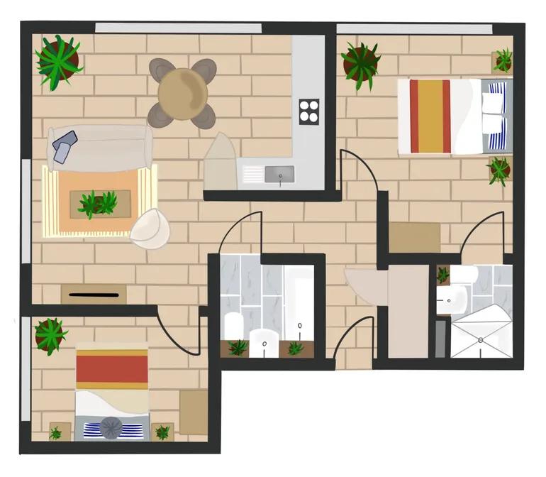 Floorplan 1 for Enclave, 149 Hurst St Birmingham B5
