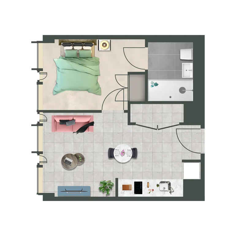 Floorplan 1 for The Mercian, 218 Broad Street Birmingham B15