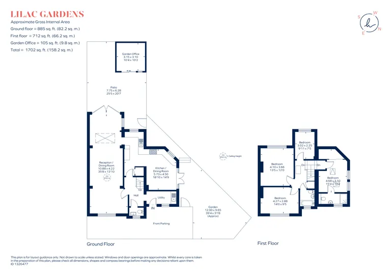 Floorplan 1 for Lilac Gardens London W5
