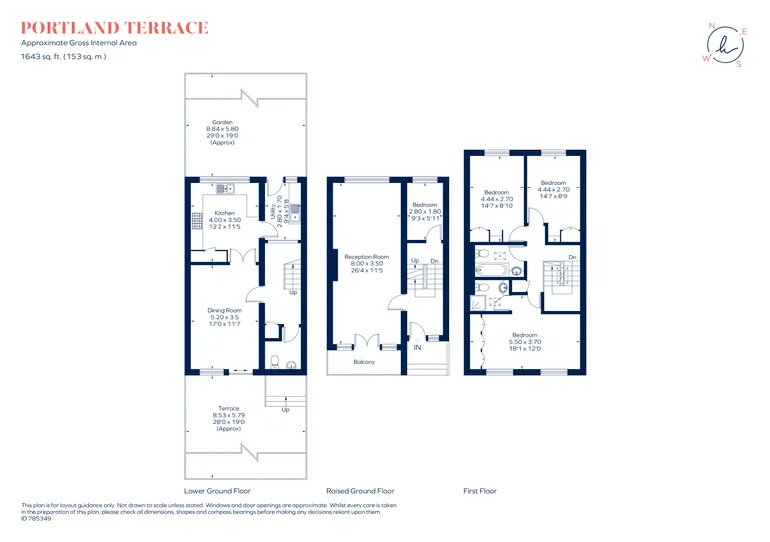 Floorplan 1 for Portland Terrace, Richmond TW9