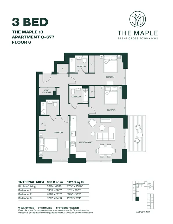 Floorplan 1 for Aviator Drive London NW2