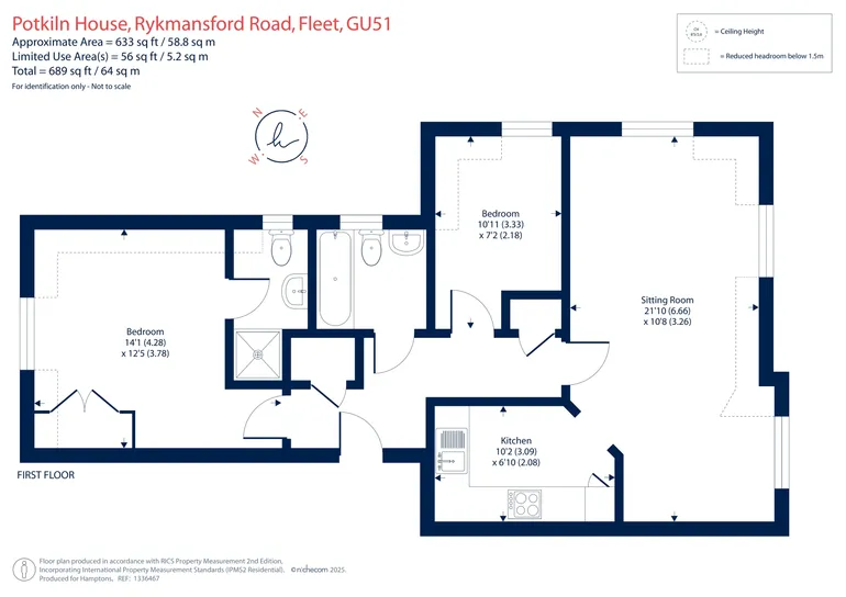 Floorplan 1 for Rykmansford Road Fleet GU51