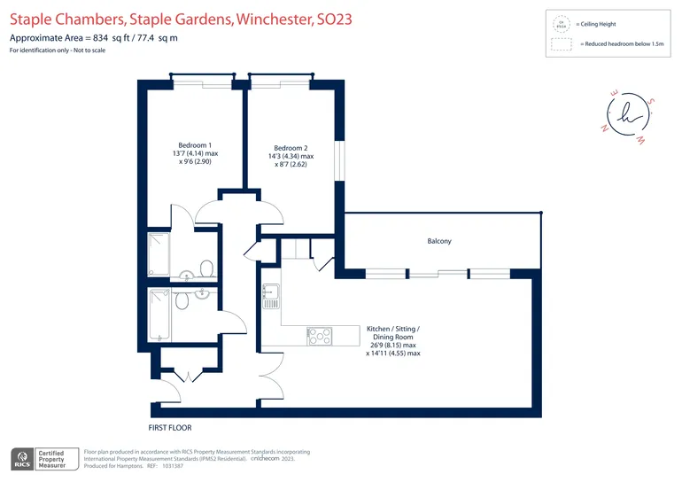Floorplan 1 for Staple Gardens Winchester SO23