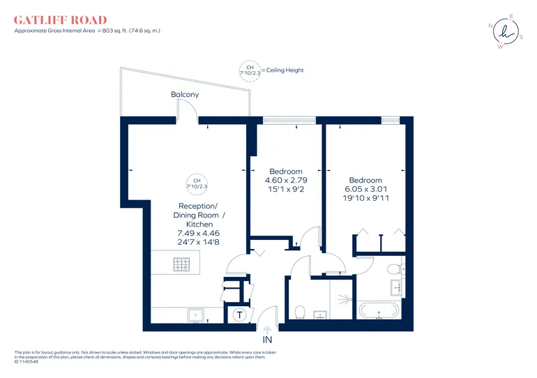 Floorplan 1 for Gatliff Road Sloane Square SW1W